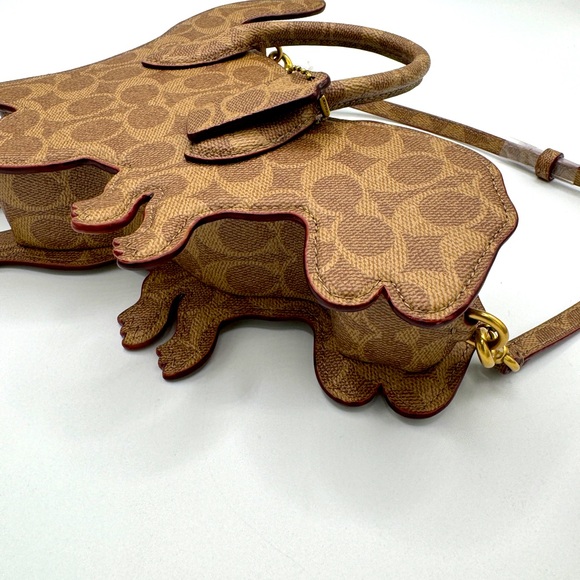 Coach Rexy Bag In Signature Canvas Imported With Keychain - Picture 5 of 16